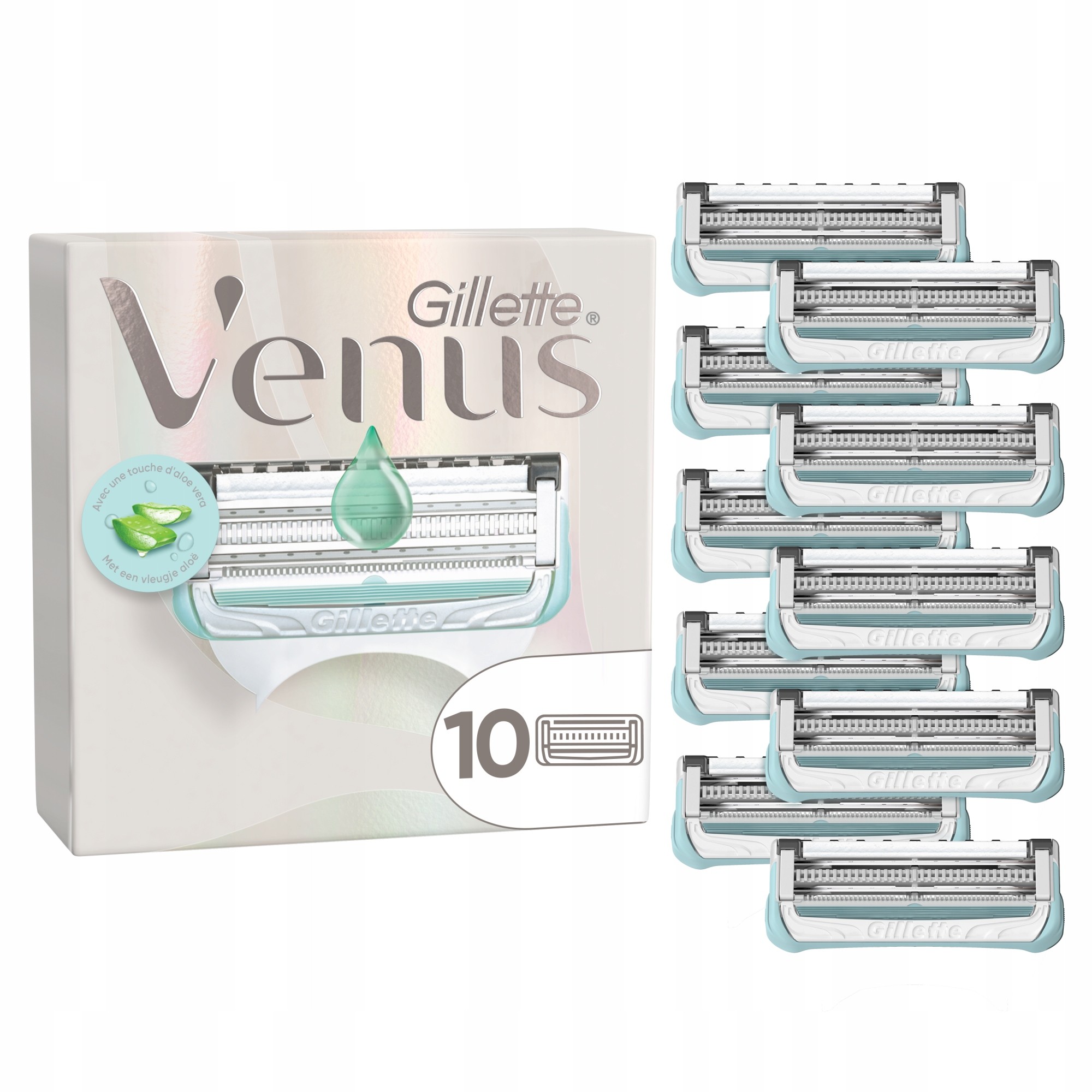 Žiletka Gillette Venus s 10 žiletkami na chĺpky a oblasť bikín